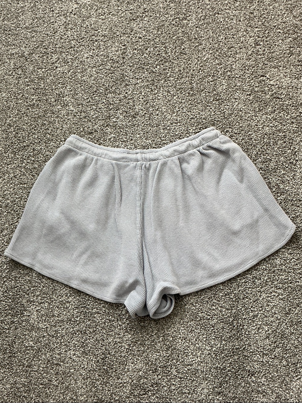 Brandy Melville Light Blue/Gray Summer Thermal Shorts - Picture 3 of 4